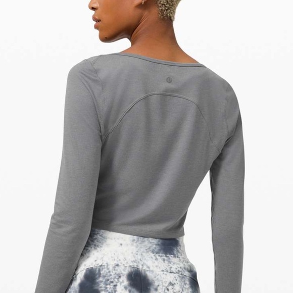 Lululemon Cropped Henley Long Sleeve - Picture 3 of 6